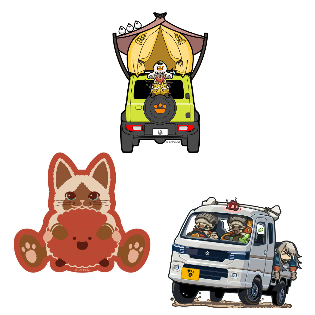 SUZUKI×MONSTER HUNTER WILDS コラボ ステッカーセットA【特別商品】