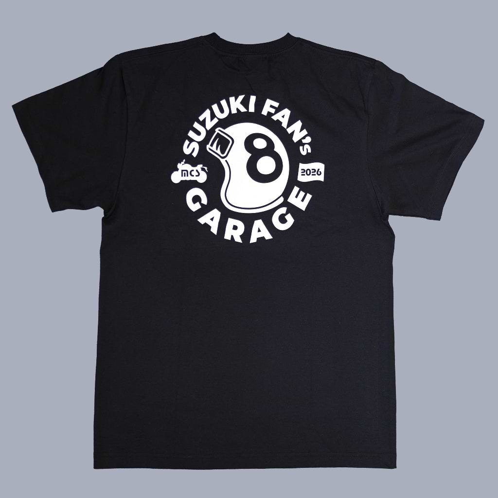 スズキモーターサイクルショー2026 オリジナルＴシャツ ビッグロゴＴ　ブラック　【特別商品】
