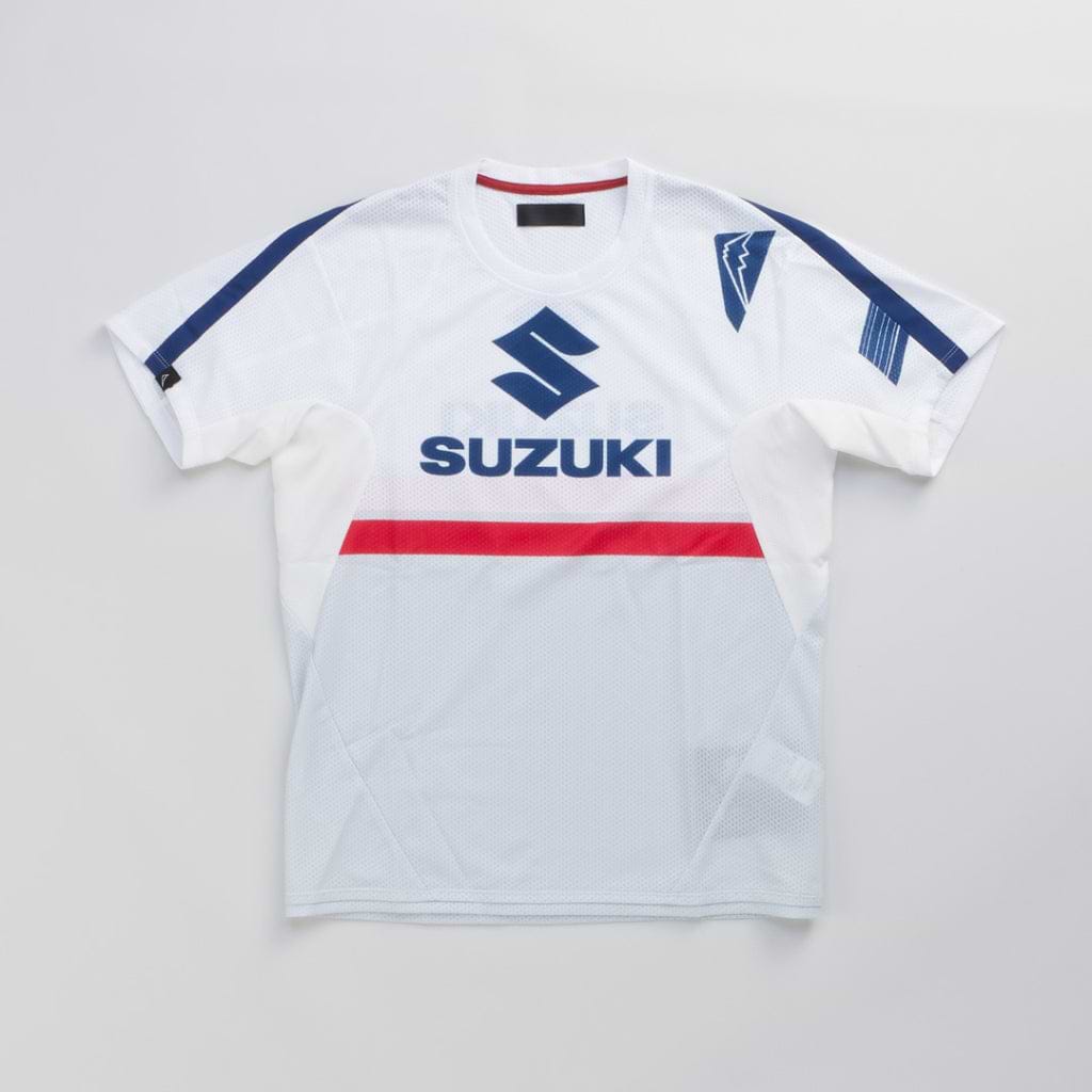 SUZUKI×KUSHITANI コラボ モトクロスTシャツ【イエロー/ブルー/ホワイト】