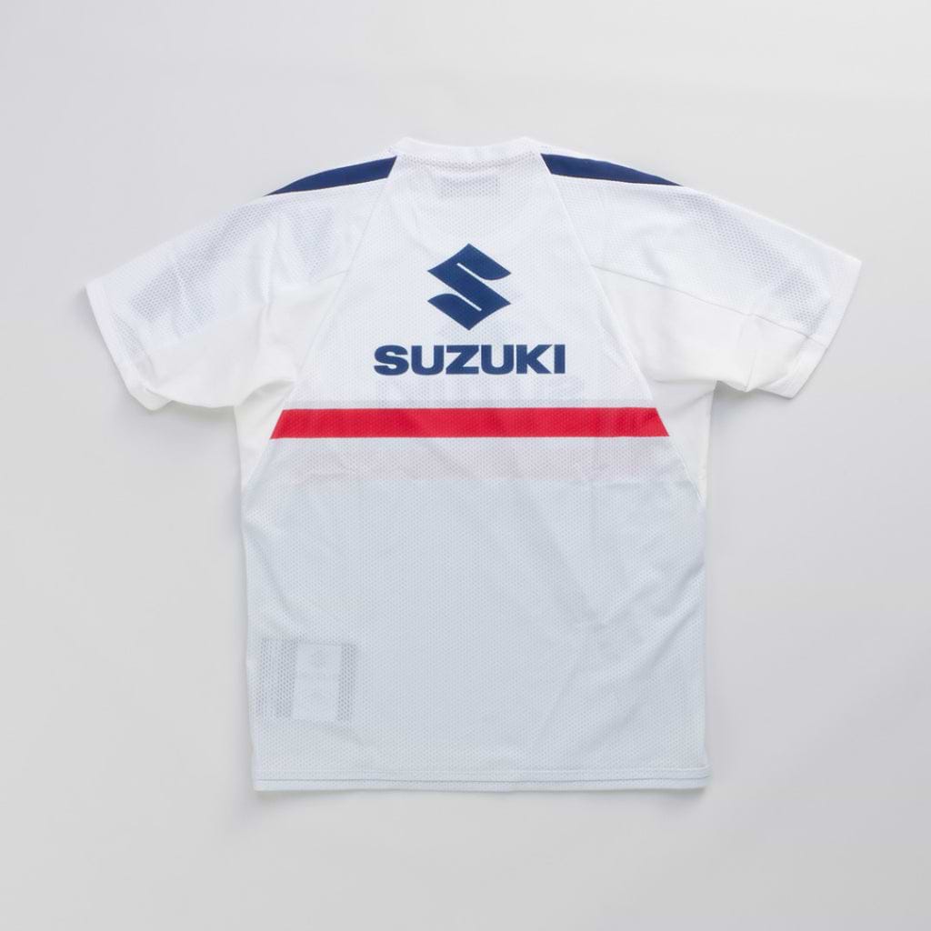 SUZUKI×KUSHITANI コラボ モトクロスTシャツ【イエロー/ブルー/ホワイト】