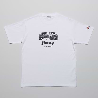 ジャパンモビリティショー2023オリジナルTシャツ　ジムニー【ホワイト】【アウトレット】