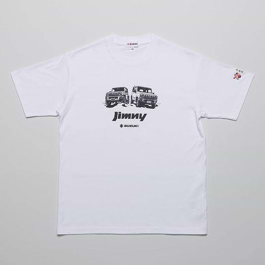 ジャパンモビリティショー2023オリジナルTシャツ　ジムニー【ホワイト】【アウトレット】