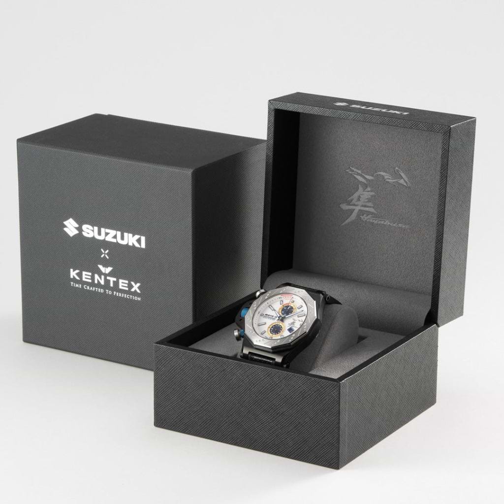 【S-MALL4周年　二次募集販売　 300本限定】【特別商品】SUZUKI ×KENTEX　MOTO-R コラボウォッチ第二弾「Hayabusa」