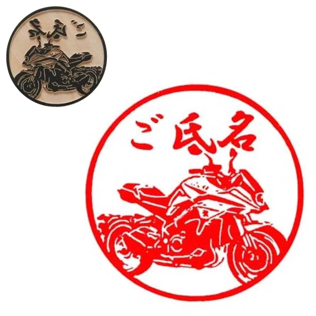 SUZUKI×TOSYOコラボ　【湯呑柄印鑑　紺】