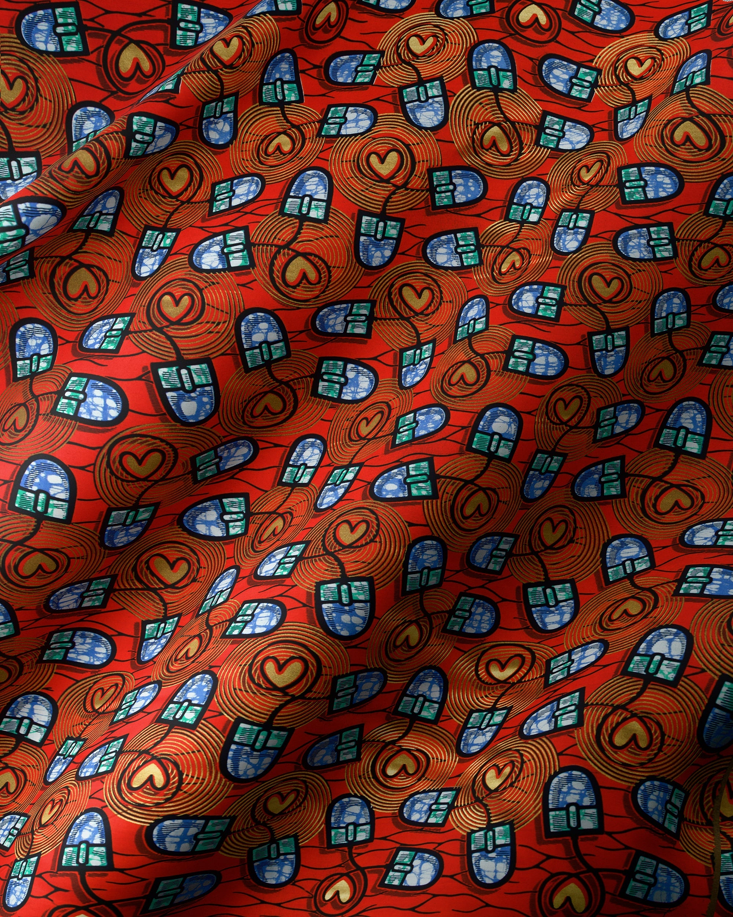 Red fabrics