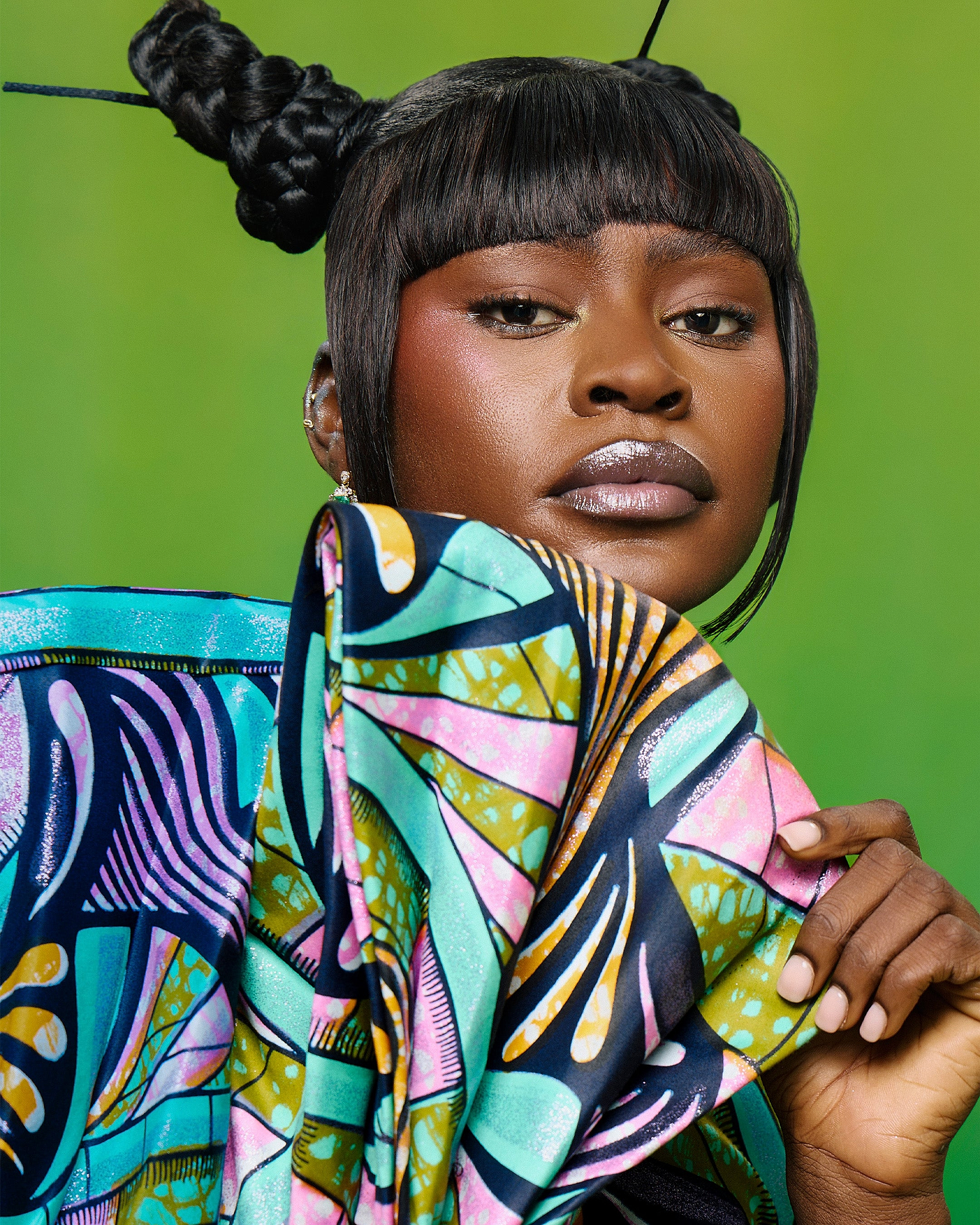 Vibrant patterned fabric bold geometric grand super-wax vls0984.001