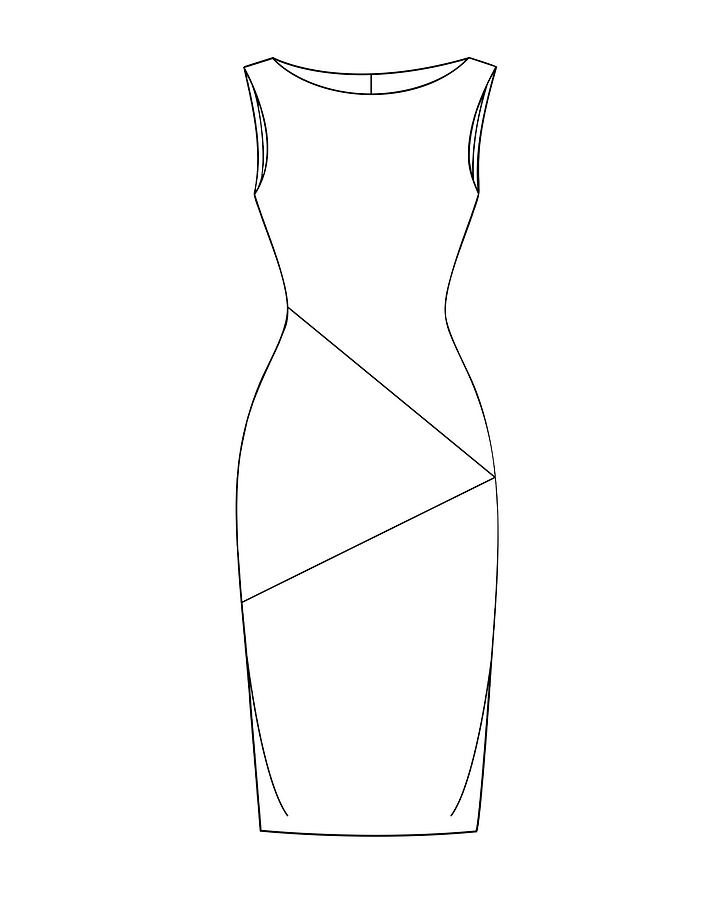 Pattern Kit Ember Column Dress | VLXC01001.002