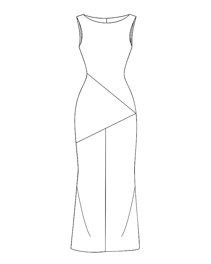 Pattern Kit Ember Column Dress | VLXC01001.002