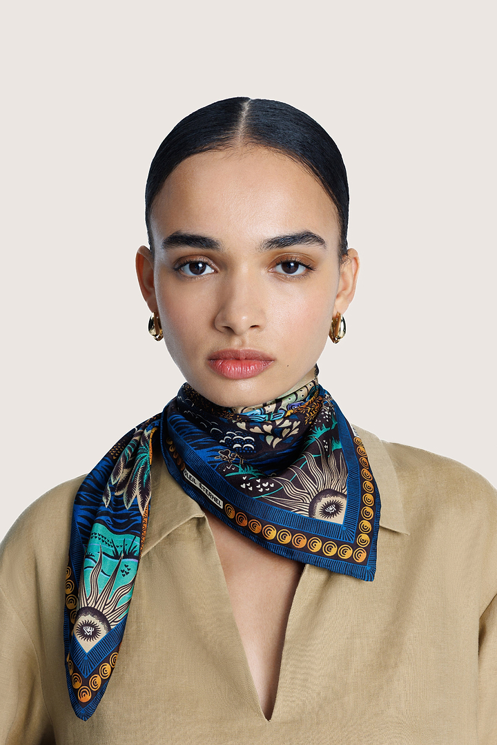 Eternal Sun Blue Scarf 68 | VDAU00005.001