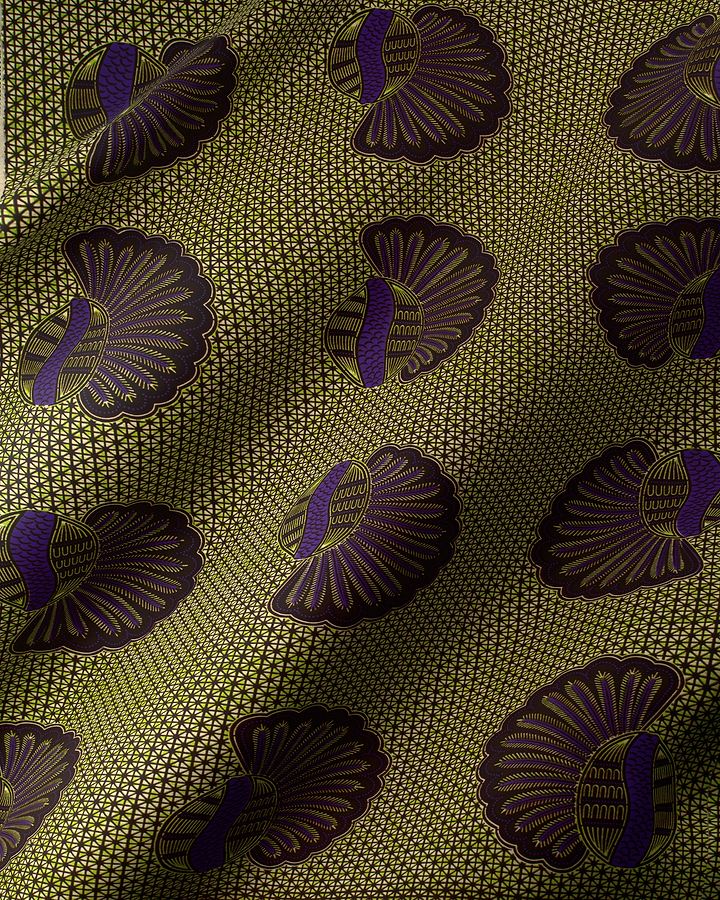 Wax Hollandais | VL00012.223 | Bunch of Bananas, Helmet, Kimba, Shell