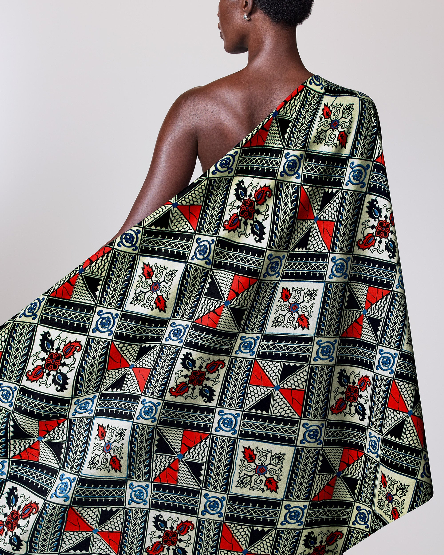 Wax Hollandais | VL00014.398 | Royal Blue Embellished