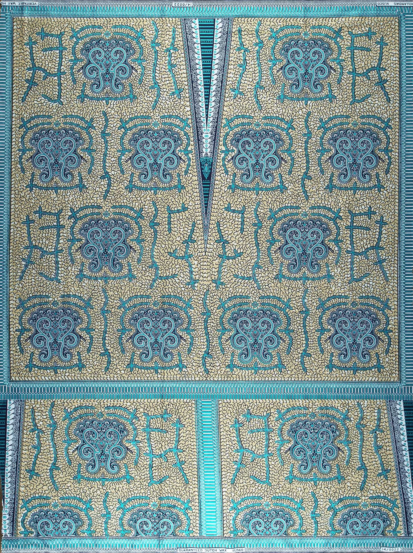 Wax Hollandais | VL00022.396 | Blue Embellished