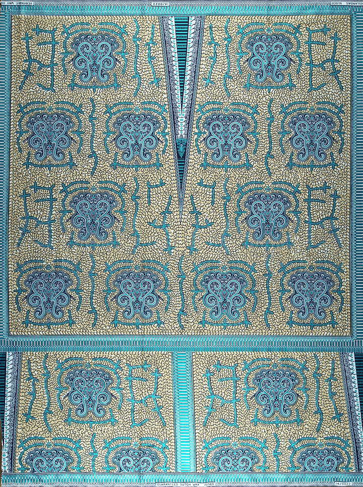 Wax Hollandais | VL00022.396 | Blue Embellished