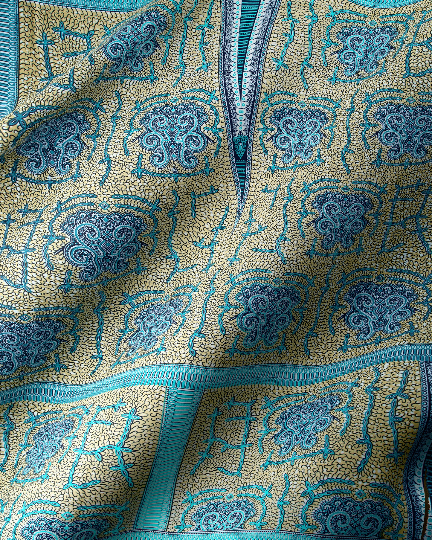 Wax Hollandais | VL00022.396 | Blue Embellished