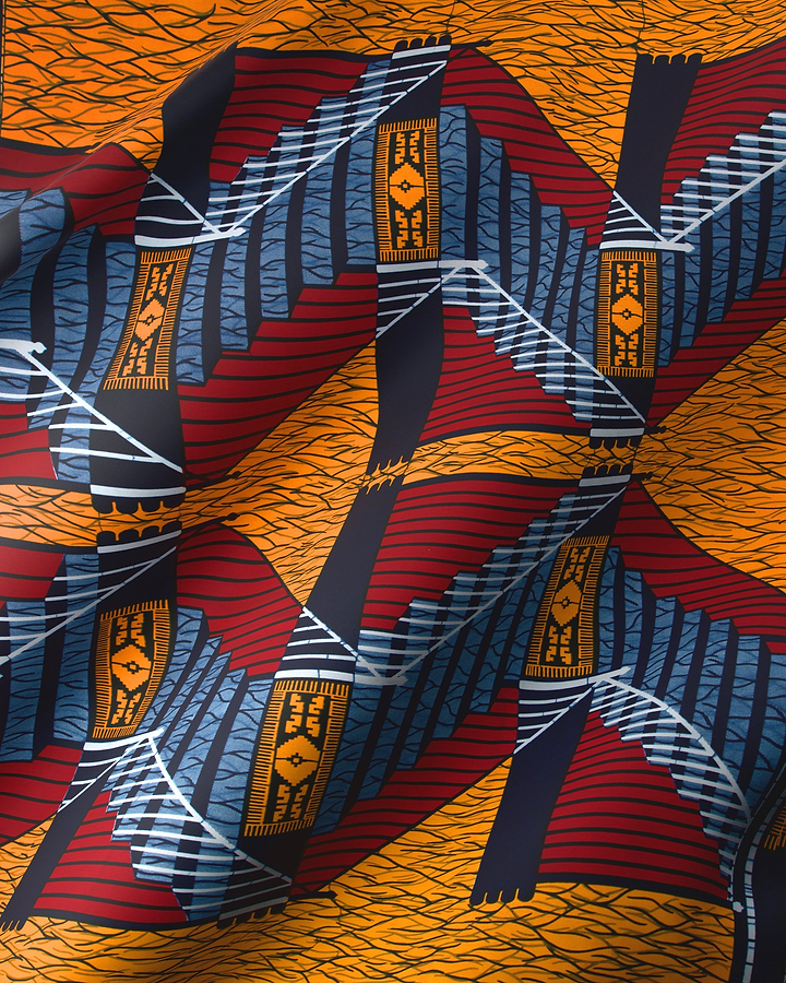 Vibrant african print fabric bold wax hollandais vl00024.062
