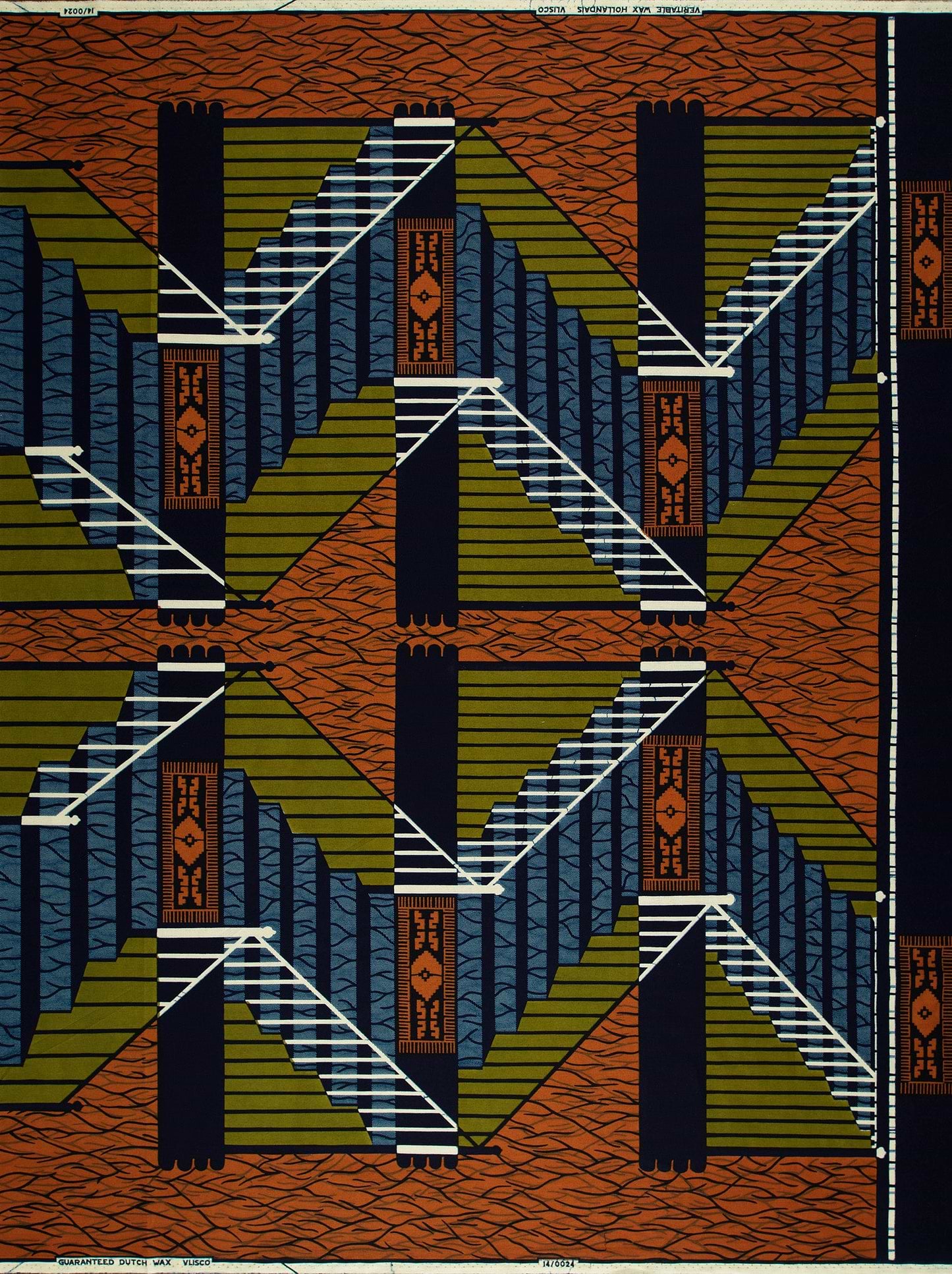 Wax Hollandais | VL00024.081 | Atrakpui Gtbele antwele, Big Step, Staircase
