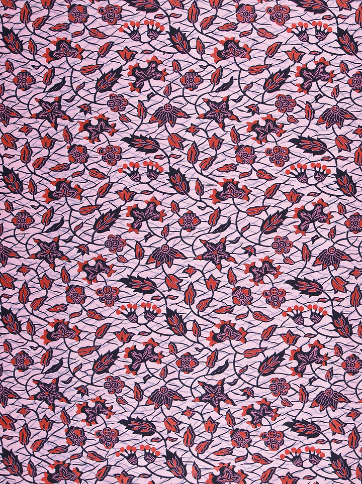 Wax Hollandais | VL00040.193 | Red Embellished