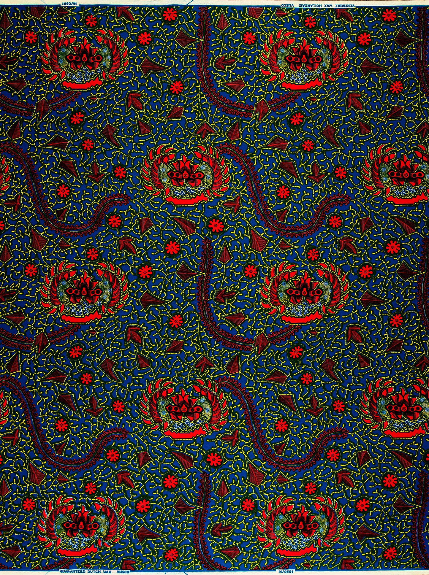 Vibrant african print fabric bold wax hollandais vl00501.107