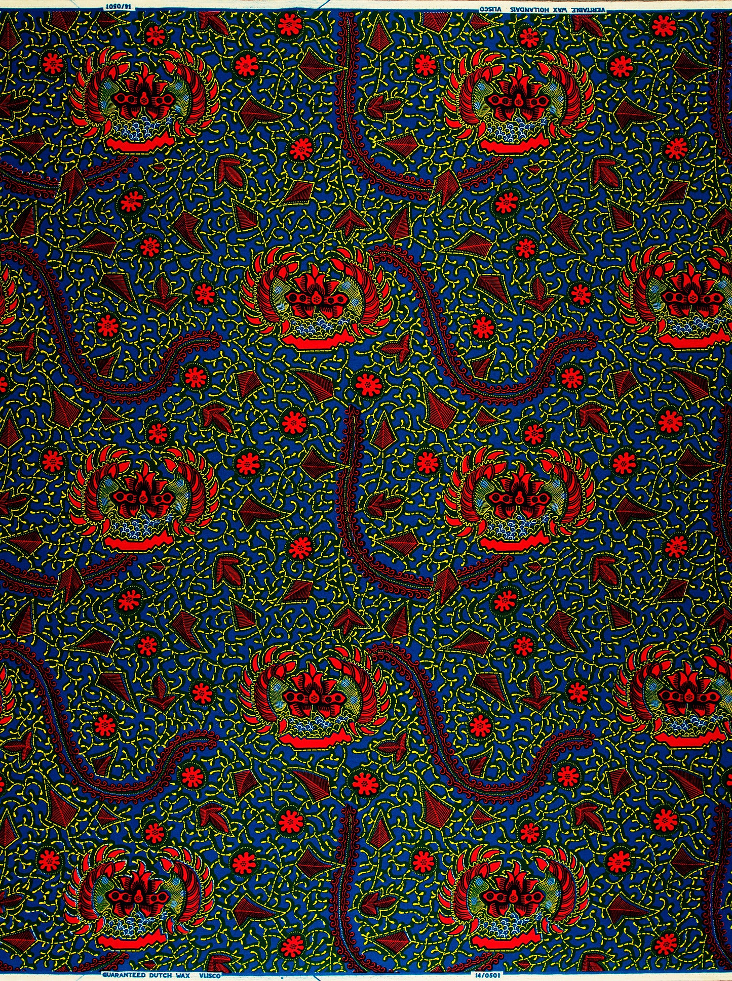 Vibrant african print fabric bold wax hollandais vl00501.107