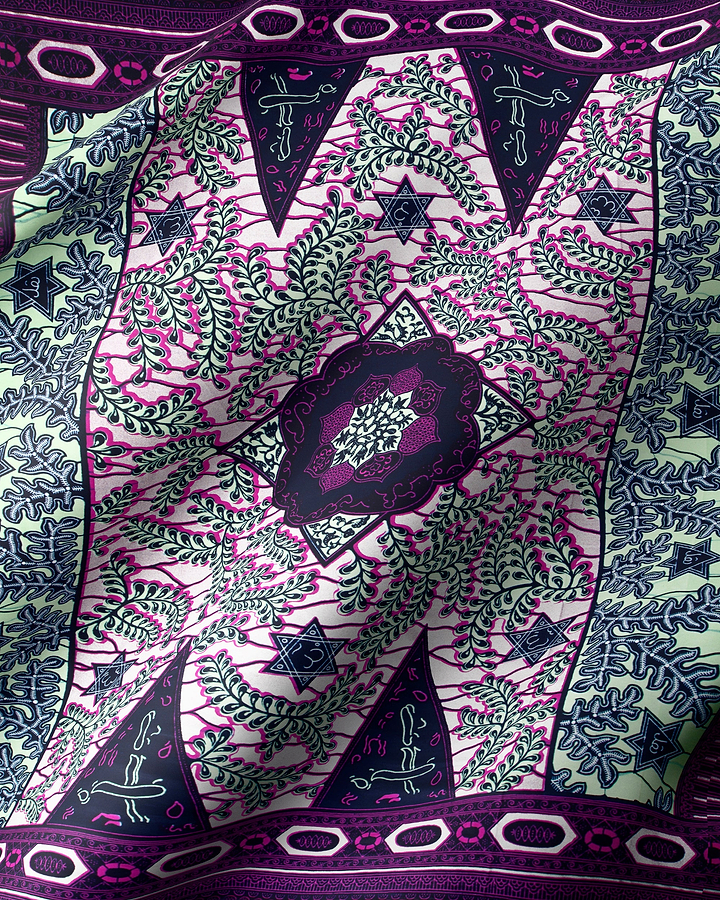 Wax Hollandais | VL00503.130 | Silver Embellished