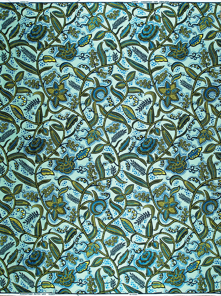 Wax Hollandais | VL00564.515 | Royal Blue Embellished
