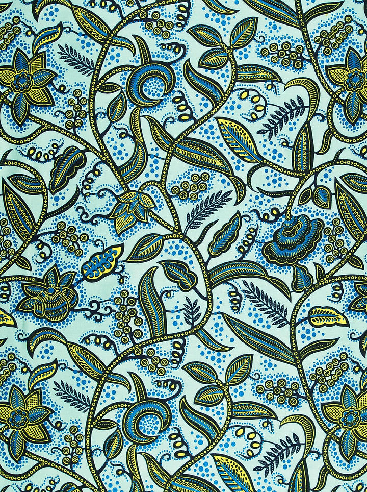 Wax Hollandais | VL00564.515 | Royal Blue Embellished
