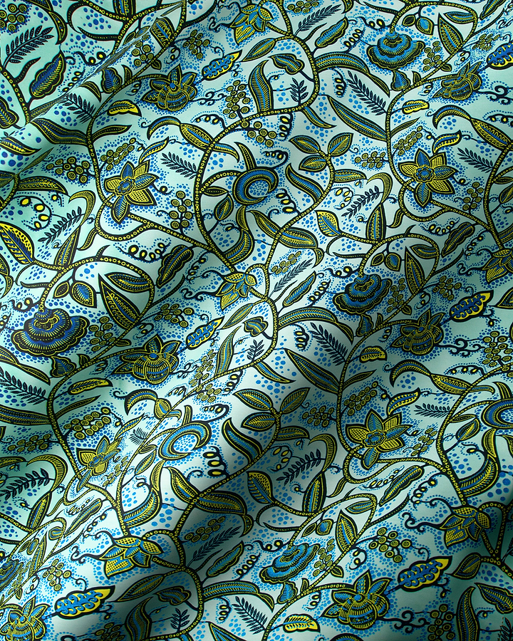 Wax Hollandais | VL00564.515 | Royal Blue Embellished