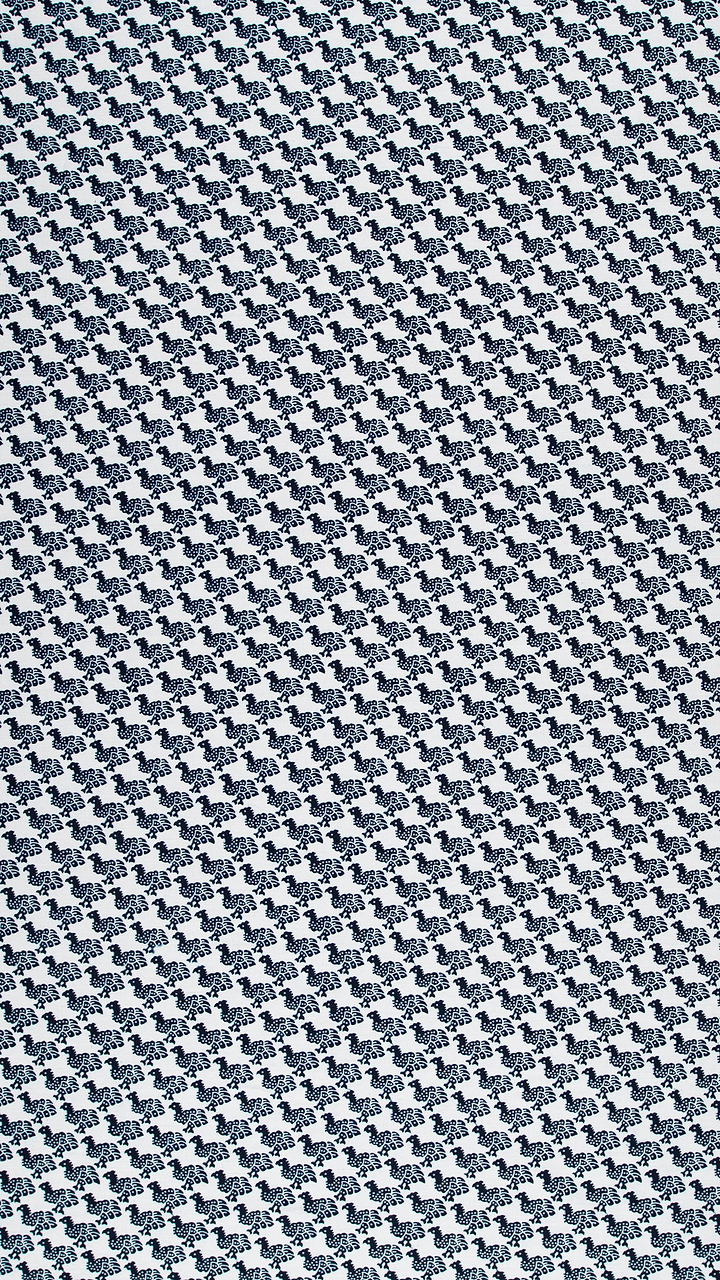 White fabric pattern dark blue wax hollandais vl00736.254