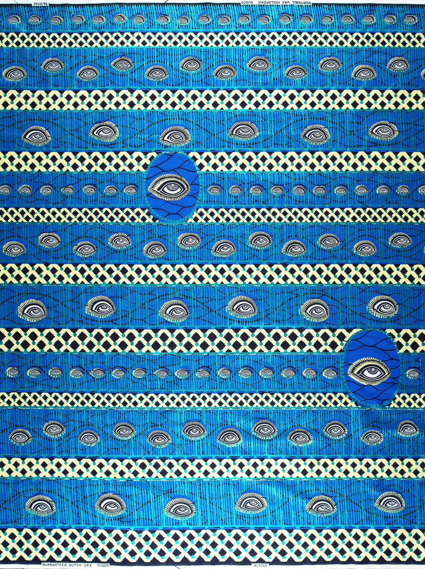 Wax Hollandais | VL00760.224 | Blue Embellished