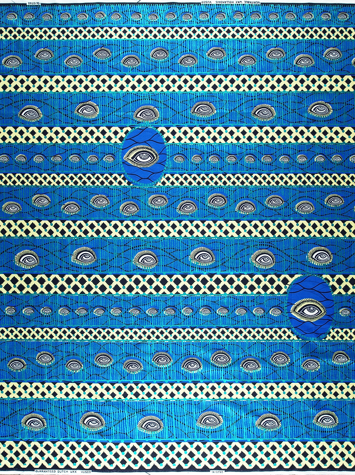 Wax Hollandais | VL00760.224 | Blue Embellished
