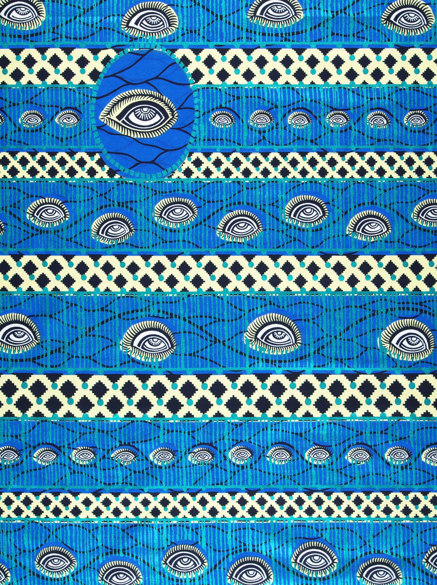 Wax Hollandais | VL00760.224 | Blue Embellished