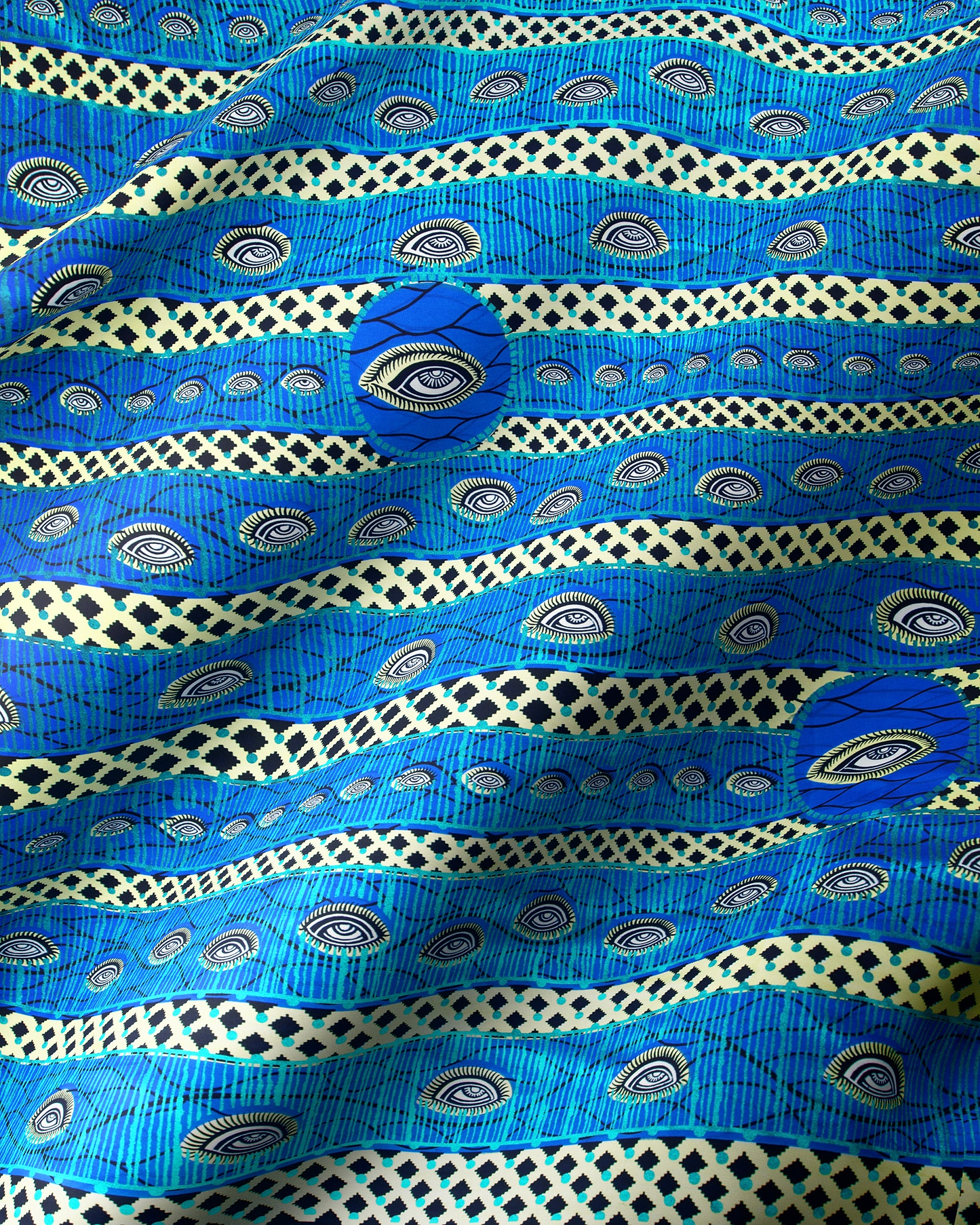 Wax Hollandais | VL00760.224 | Blue Embellished