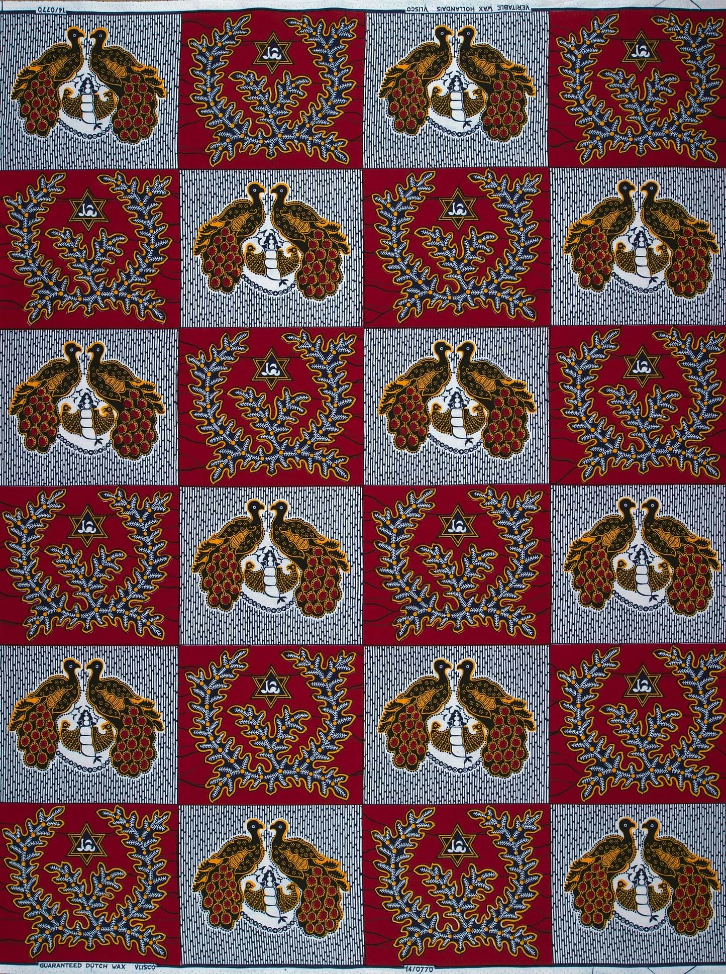 Patterned fabric wax hollandais vl00770.087