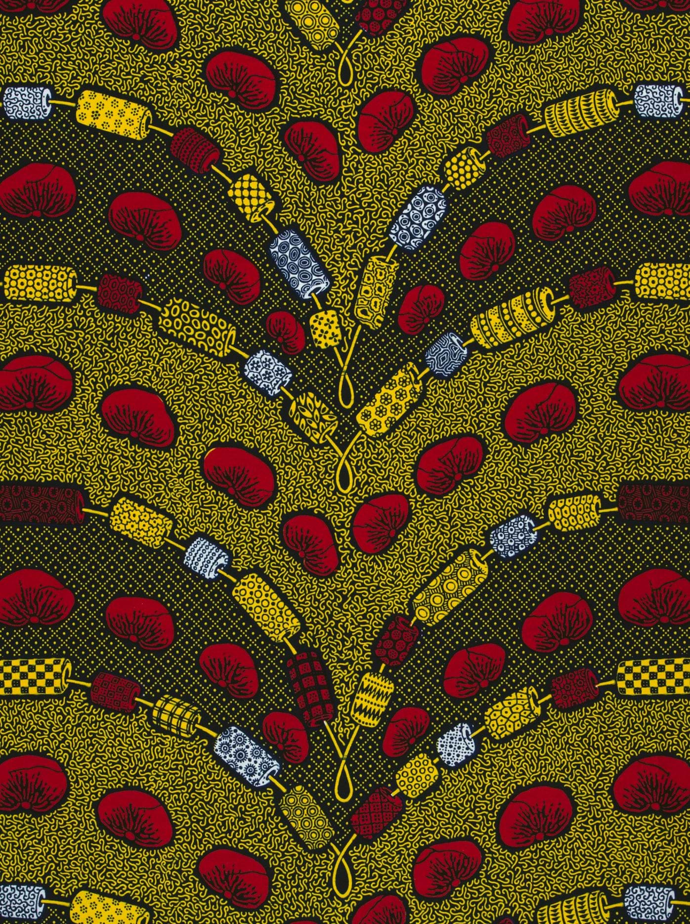 Colorful patterned fabric wax hollandais vl00792.206