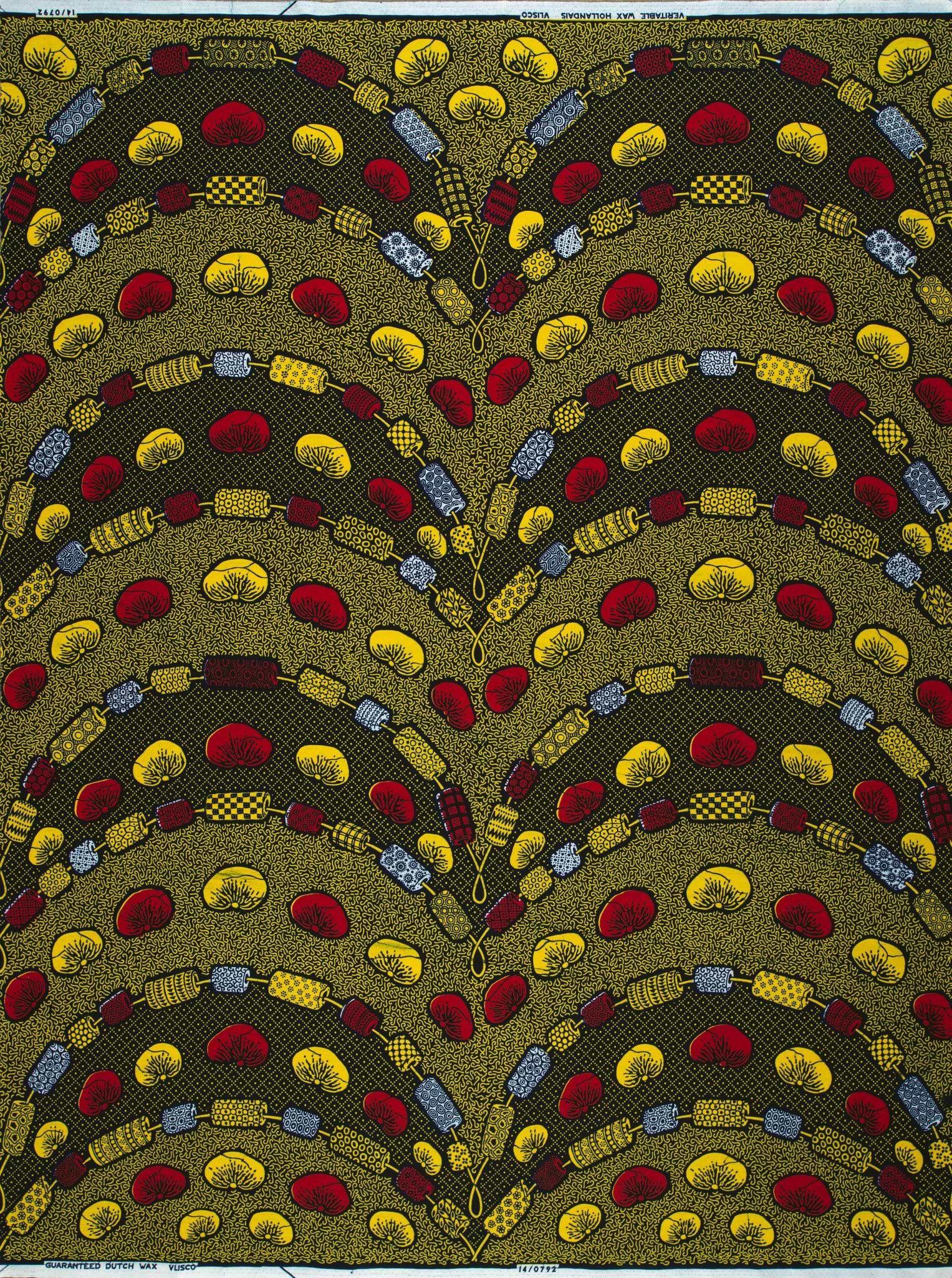 Vibrant symmetrical african print fabric wax hollandais vl00792.207