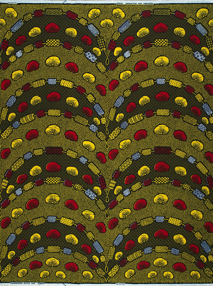 Vibrant symmetrical african print fabric wax hollandais vl00792.207