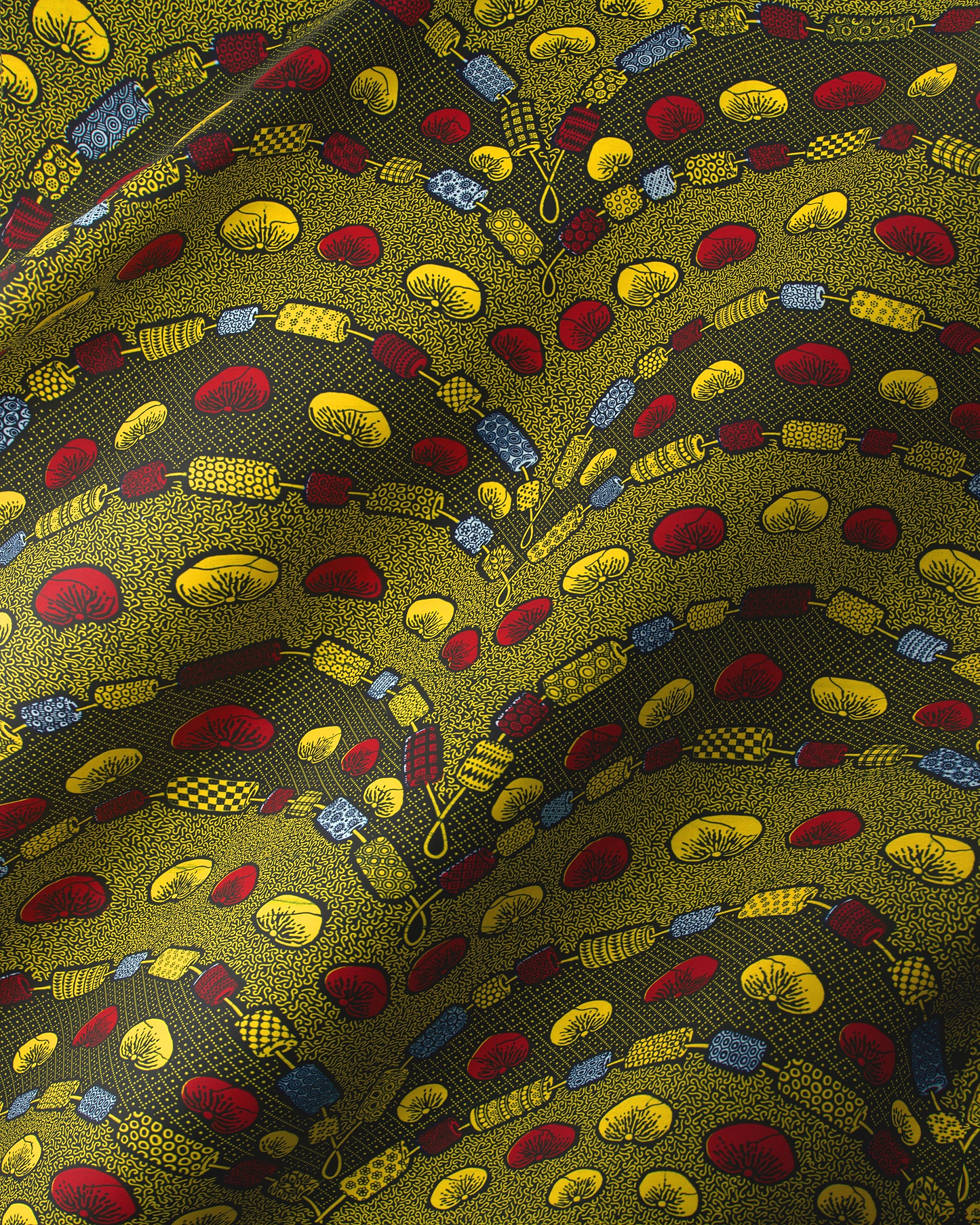 Vibrant olive green fabric bold wax hollandais vl00792.207