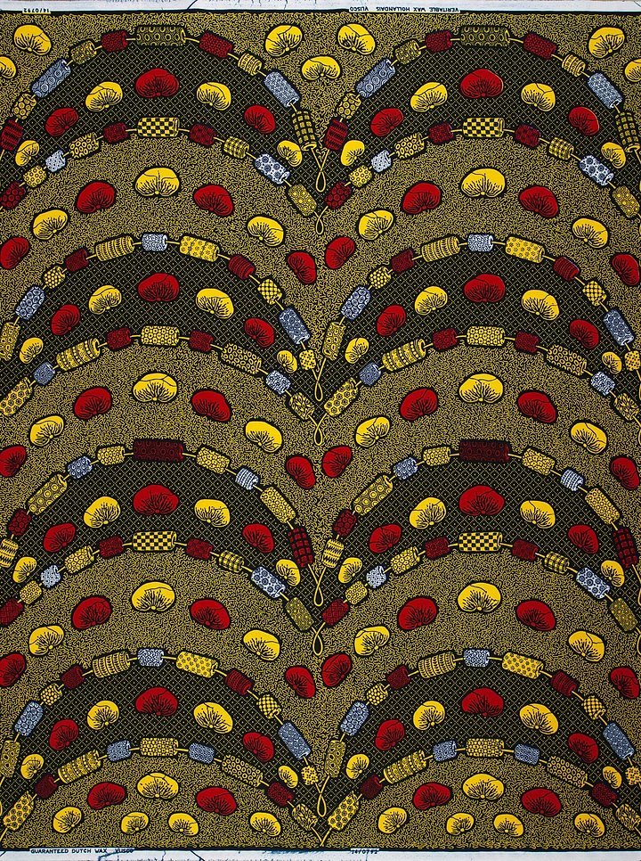 Vibrant african print fabric bold wax hollandais vl00792.209