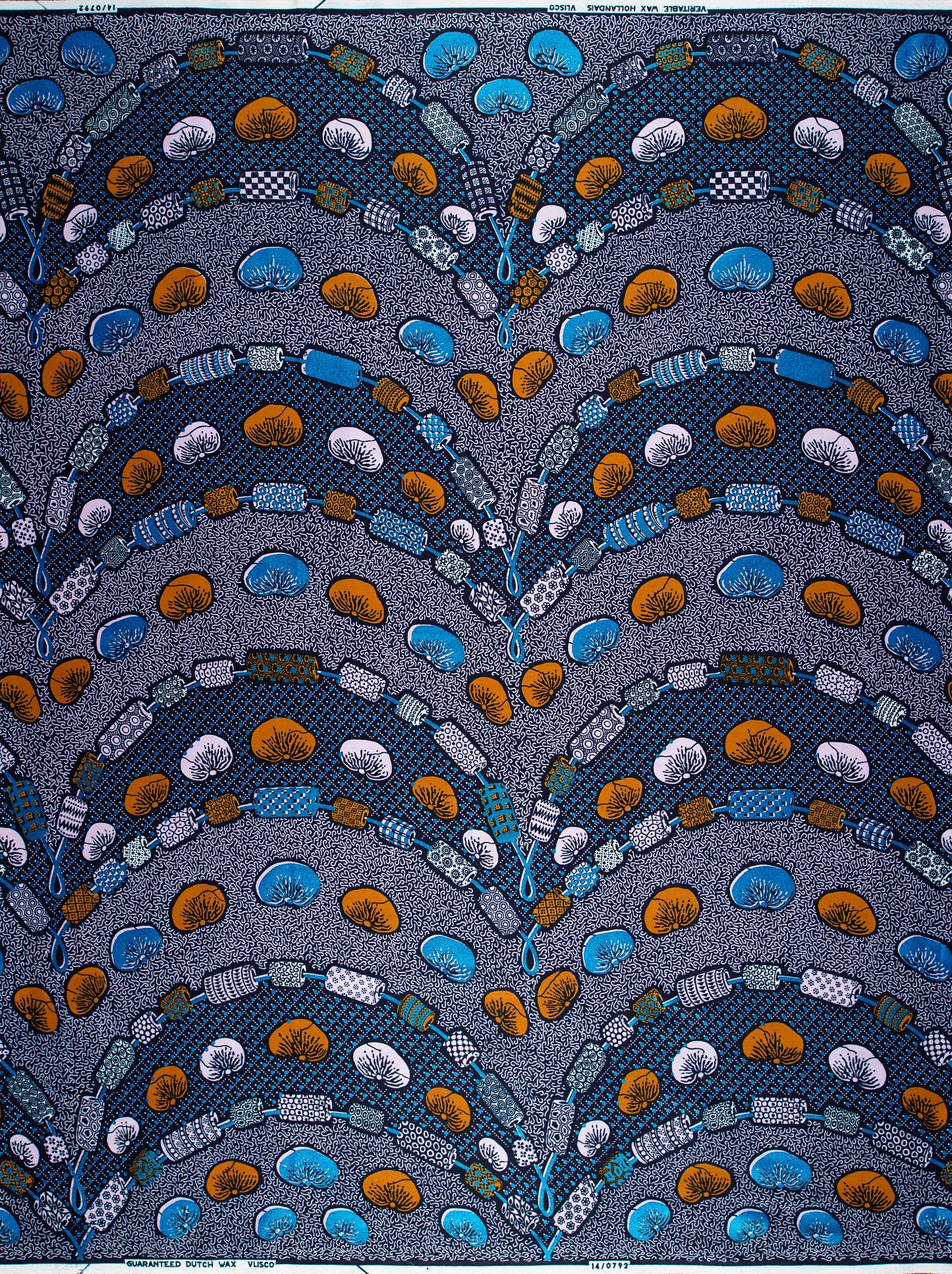 Wax Hollandais | VL00792.277 | Orné de Bleu Royal