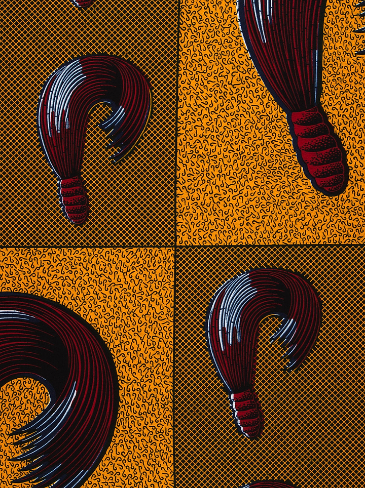 Colorful patterned fabric wax hollandais vl00815.155