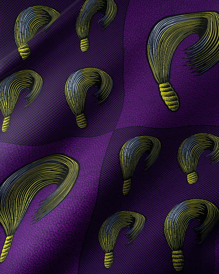 Purple fabric pattern stylized green wax hollandais vl00815.158