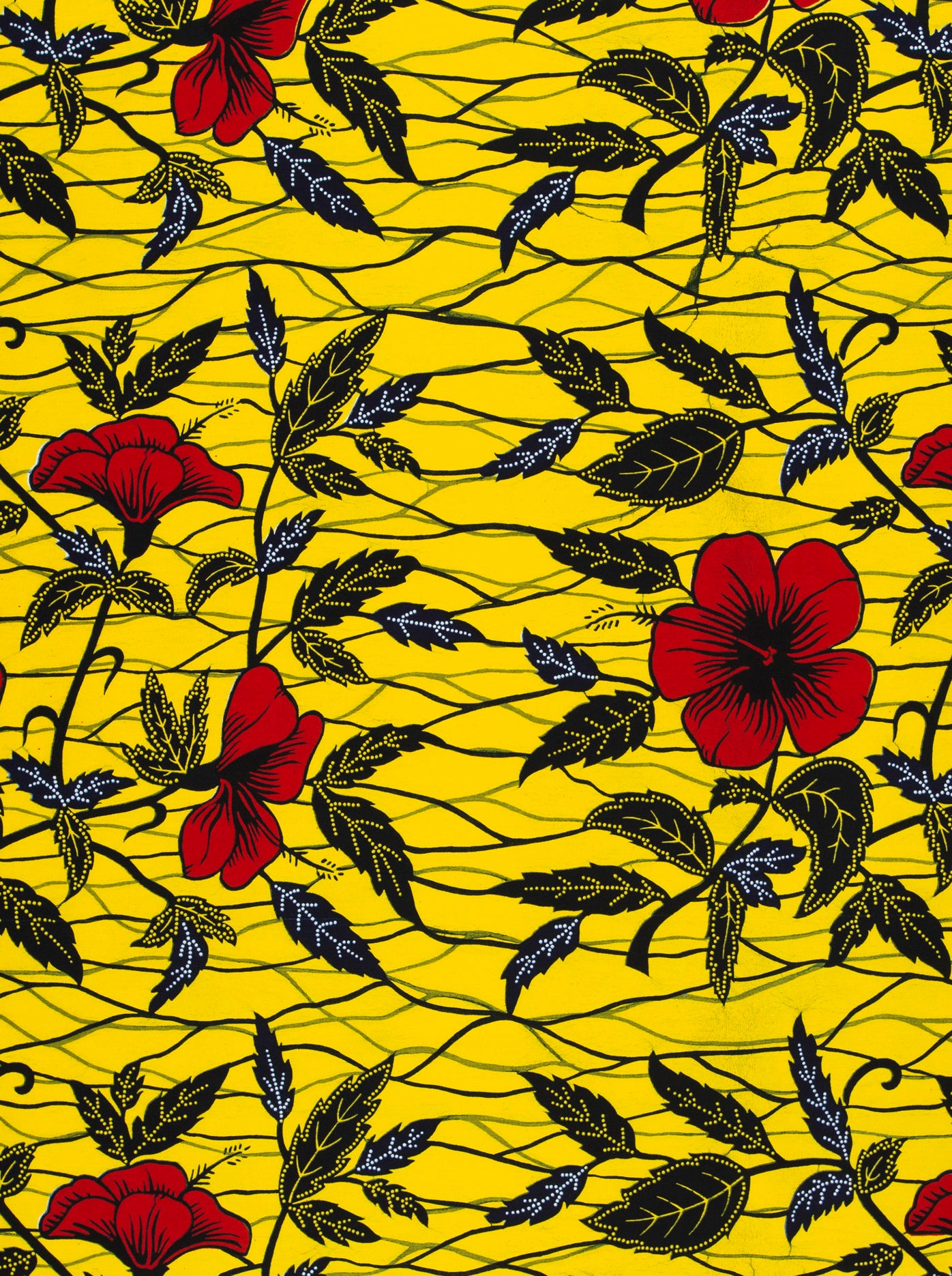 Floral patterned fabric wax hollandais vl00921.208