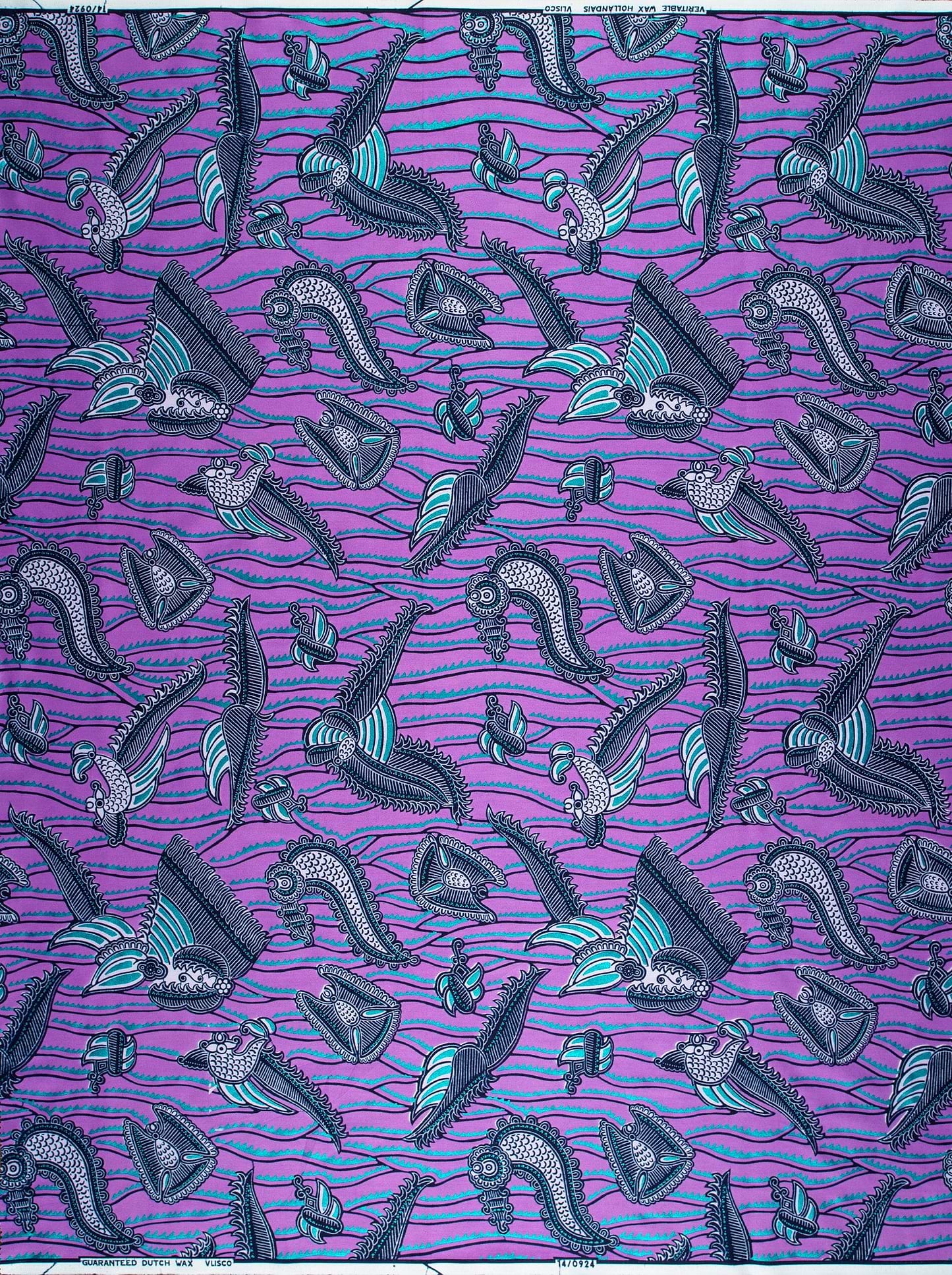 Wax Hollandais | VL00924.246 | Blue Embellished