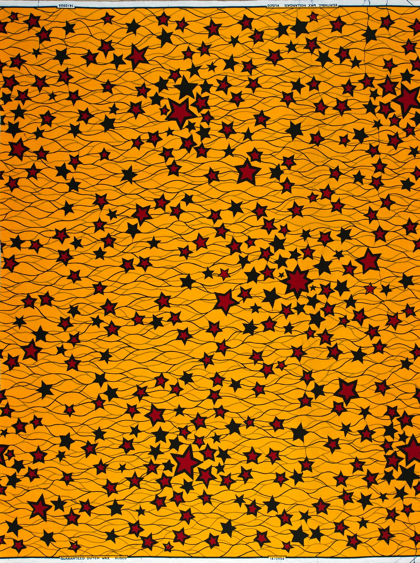 Vibrant orange fabric adorned dense wax hollandais vl00954.138