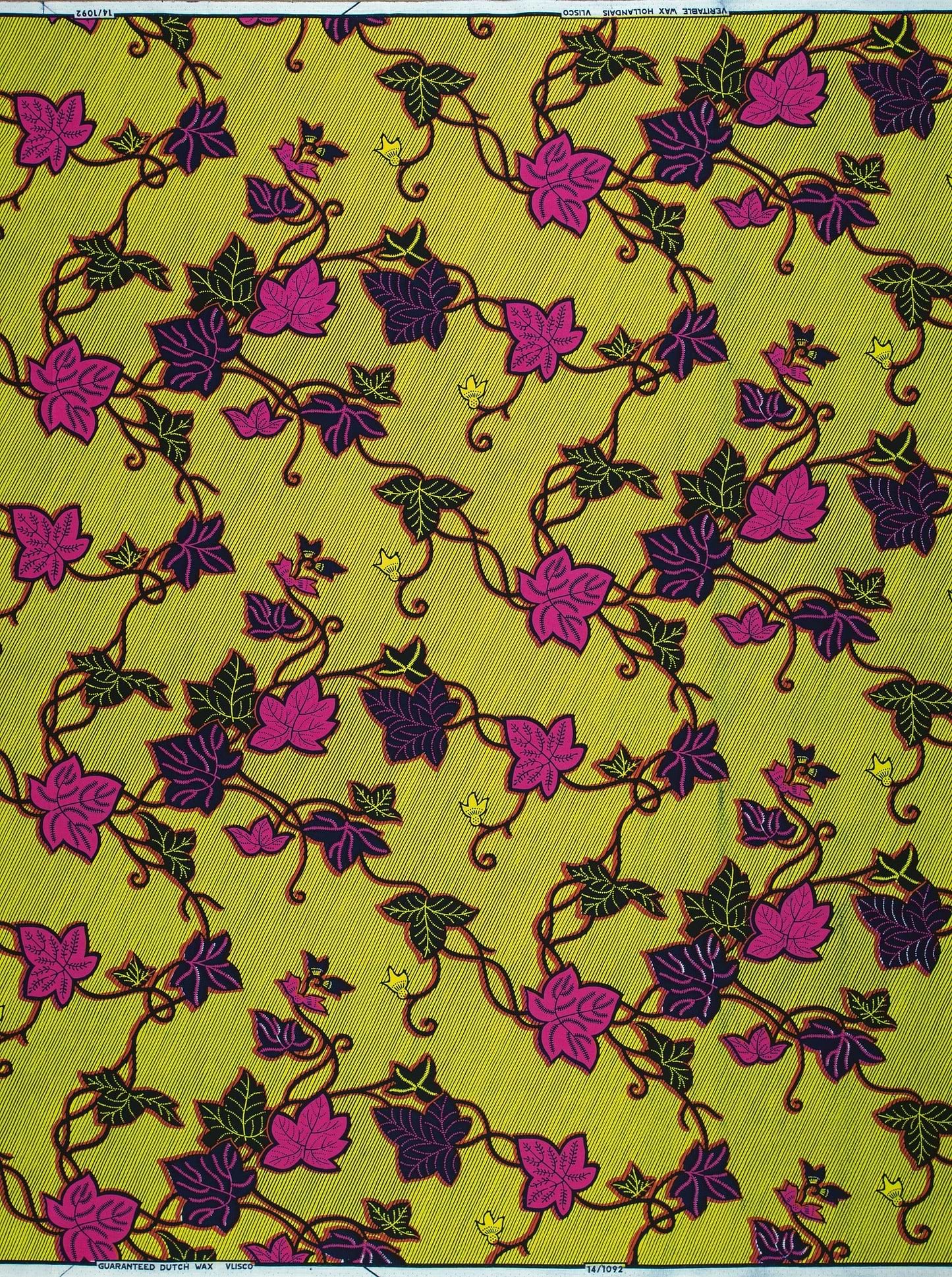 Floral patterned fabric wax hollandais vl01092.199