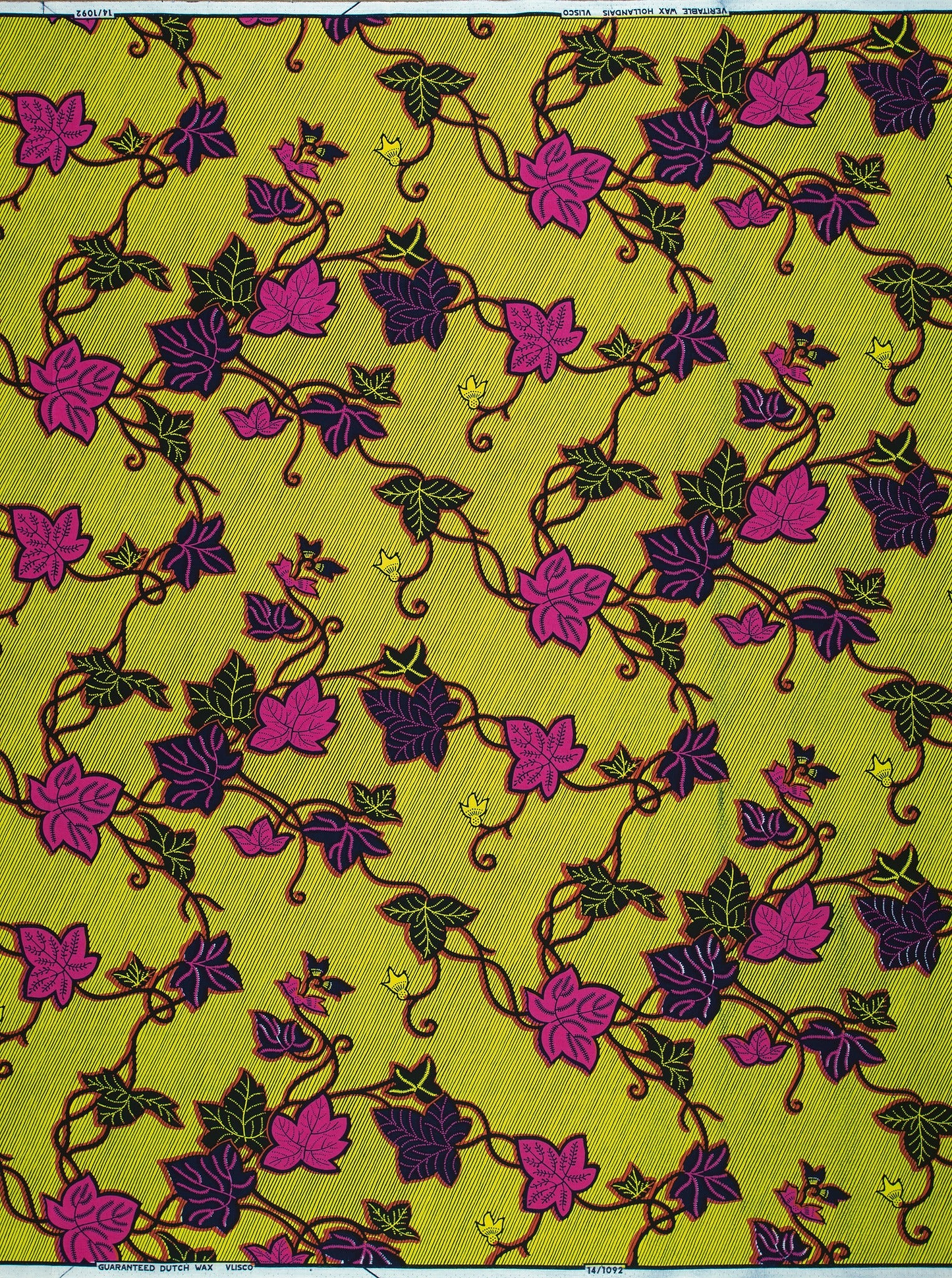 Floral patterned fabric wax hollandais vl01092.199