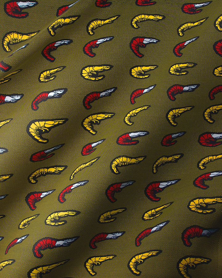 Shrimp-patterned fabric wax hollandais vl01149.119