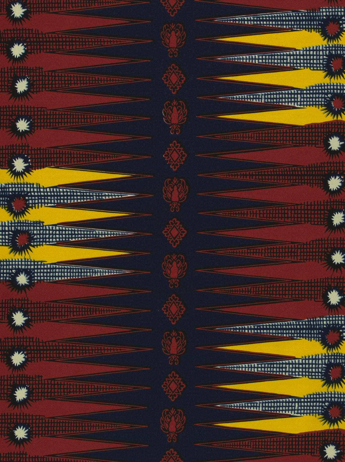 Geometric patterned fabric wax hollandais vl01178.253