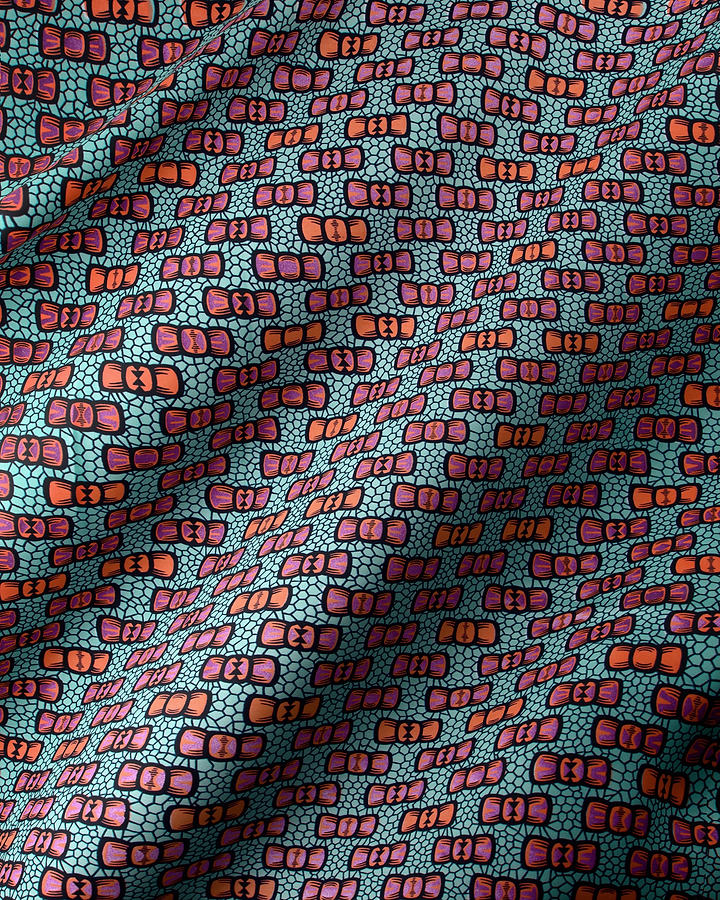 Wax Hollandais | VL01300.036 | Lilac Embellished