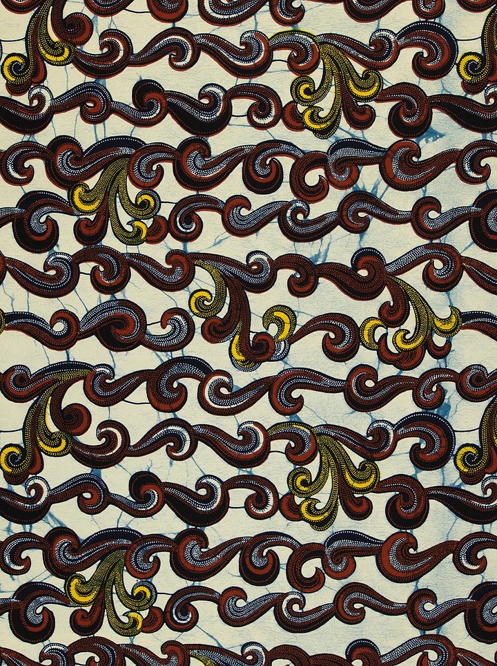 Patterned fabric wax hollandais vl01474.048
